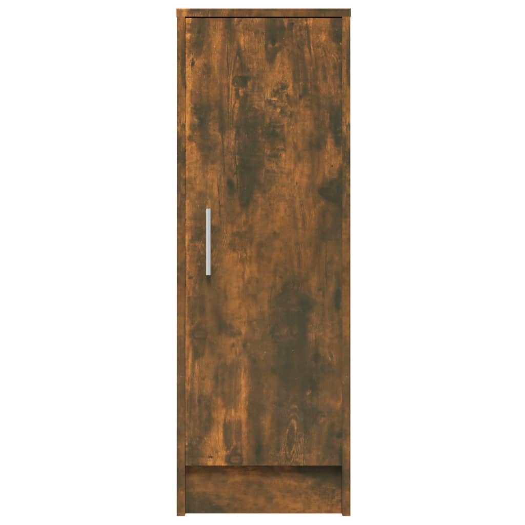 Shoe Cabinet Smoked Oak 6 Drawers Tall