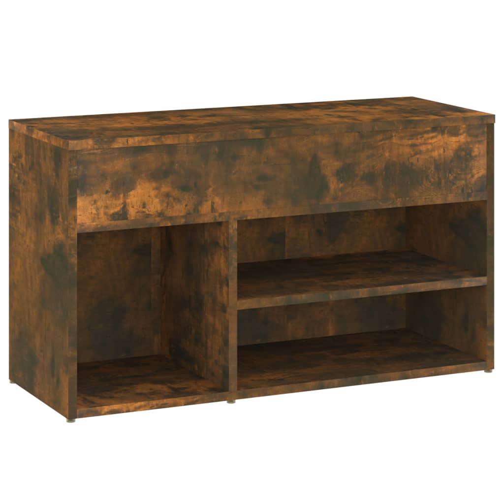 Arc Shoe Chest Smoked Oak Wide & Deep 4 Compartments