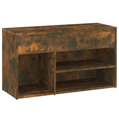 Arc Shoe Chest Smoked Oak Wide & Deep 4 Compartments