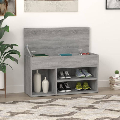 Arc Shoe Chest Smoked Oak Wide & Deep 4 Compartments