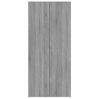 Shoe Cabinet Sonoma Reclaimed Wood 2 Compartments Tall & Skinny