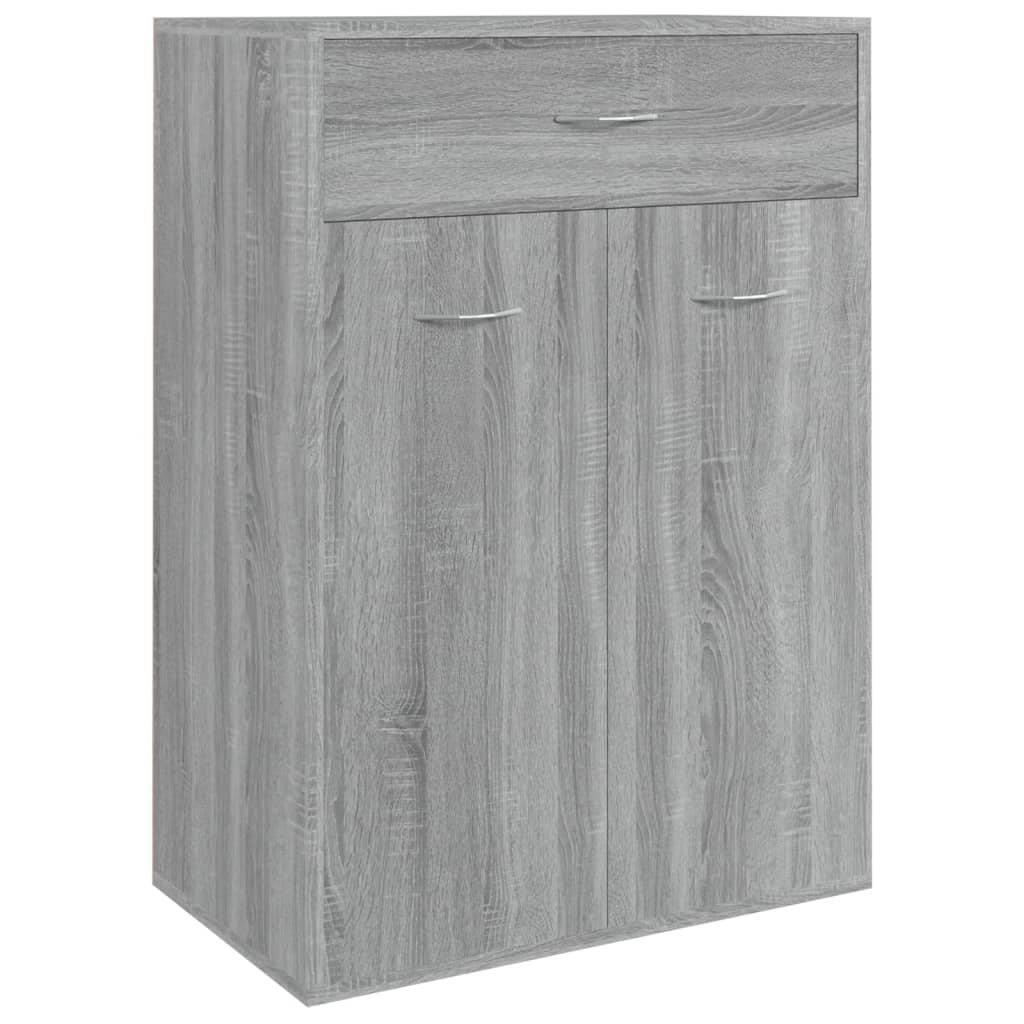 Shoe Cabinet Sonoma Reclaimed Wood 3 Compartments Rectangular