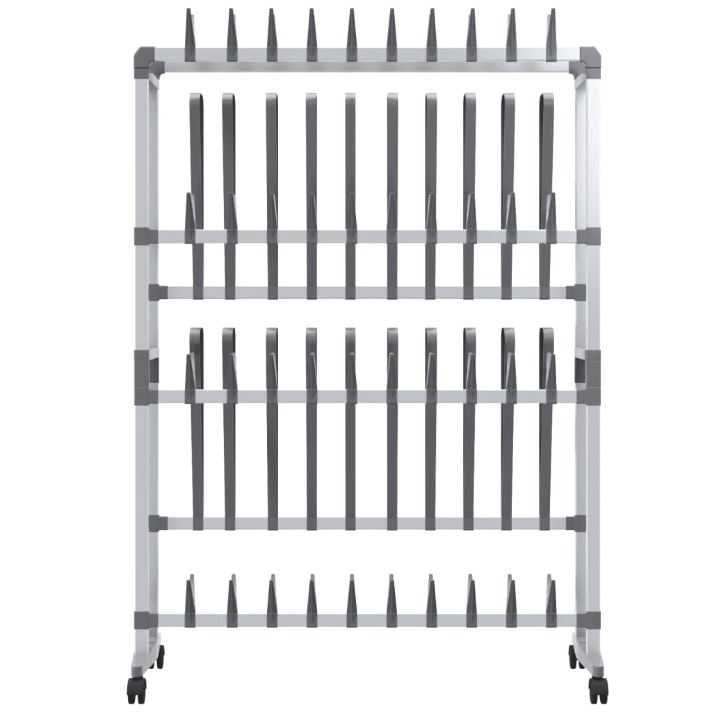 Shoe Rack Aluminum  Rollable Shoe Rack