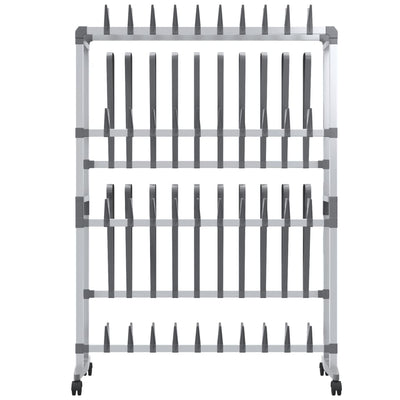 Shoe Rack Aluminum  Rollable Shoe Rack