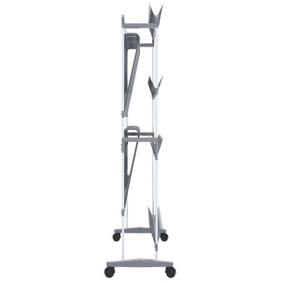 Shoe Rack Aluminum  Rollable Shoe Rack