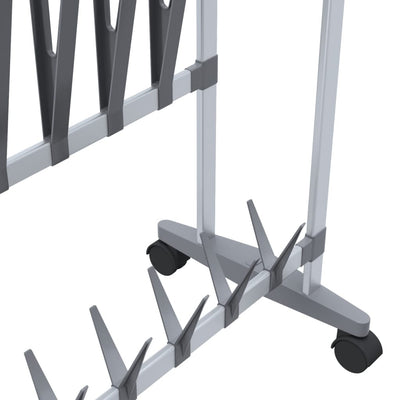 Shoe Rack Aluminum  Rollable Shoe Rack