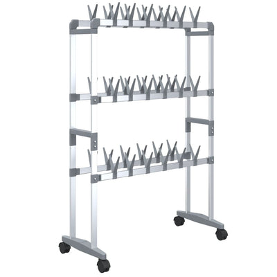 Shoe Rack Aluminum  Rollable Shoe Rack