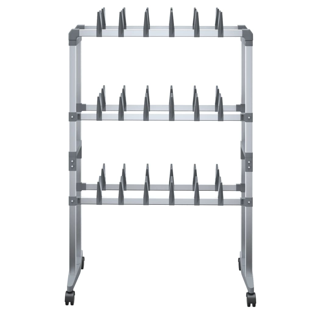 Shoe Rack Aluminum  Rollable Shoe Rack