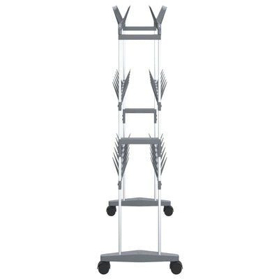 Shoe Rack Aluminum  Rollable Shoe Rack