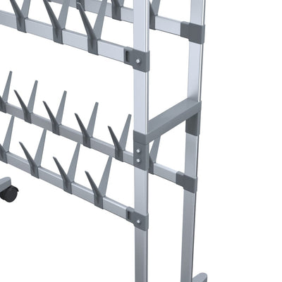Shoe Rack Aluminum  Rollable Shoe Rack