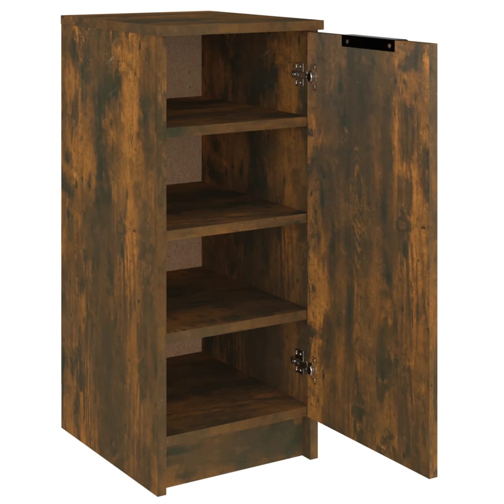 Arc Shoe Cabinet Smoked Oak Medium 4 Drawers