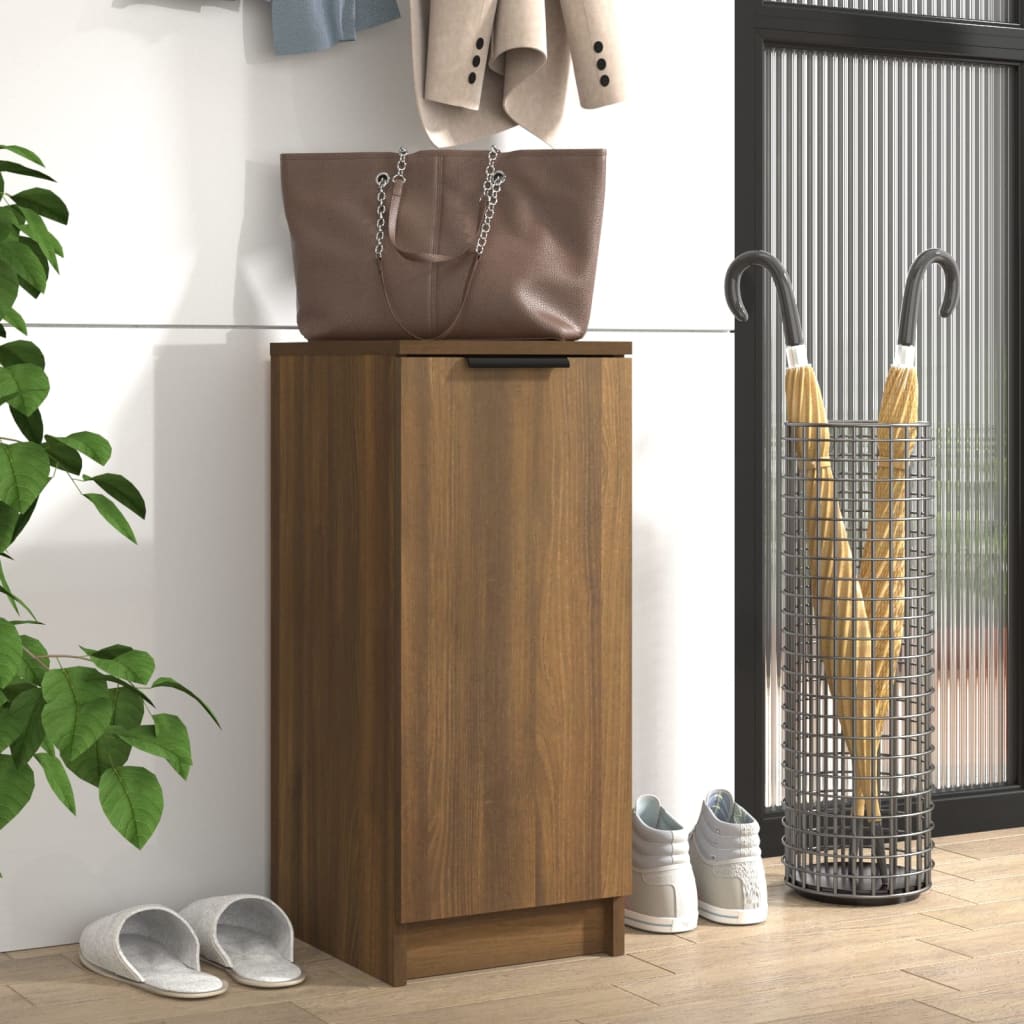 Arc Shoe Cabinet Smoked Oak Medium 4 Drawers