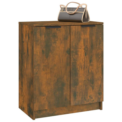 Arc Shoe Cabinet Smoked Oak Rectangular 5 Drawers