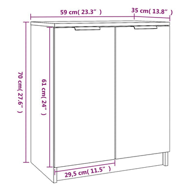 Arc Shoe Cabinet Smoked Oak Rectangular 5 Drawers