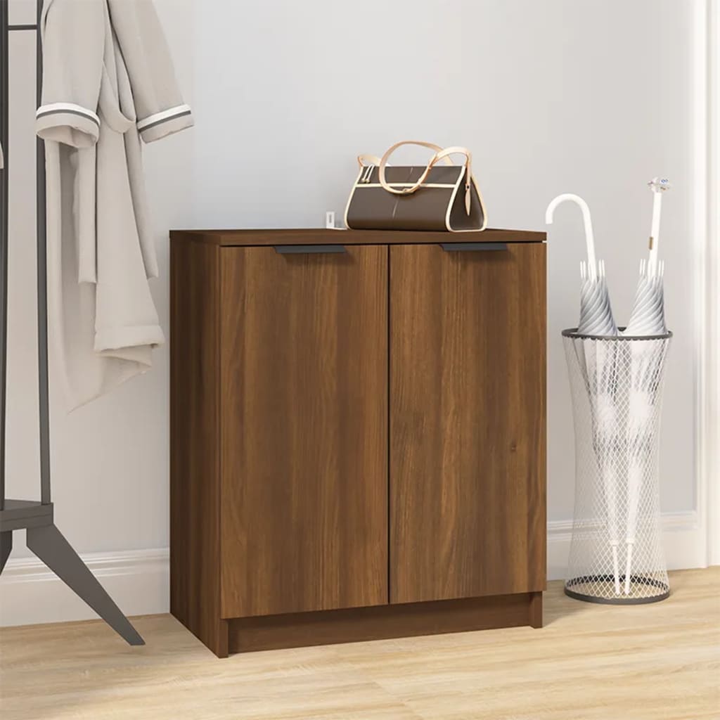 Arc Shoe Cabinet Smoked Oak Rectangular 5 Drawers