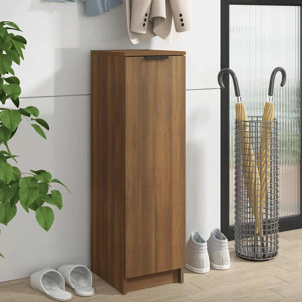 Arc Shoe Cabinet Smoked Oak Medium 7 Drawers