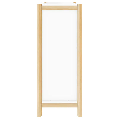 Shoe Cabinet Natural Solid Pine Medium 2 Drop-Down Drawers