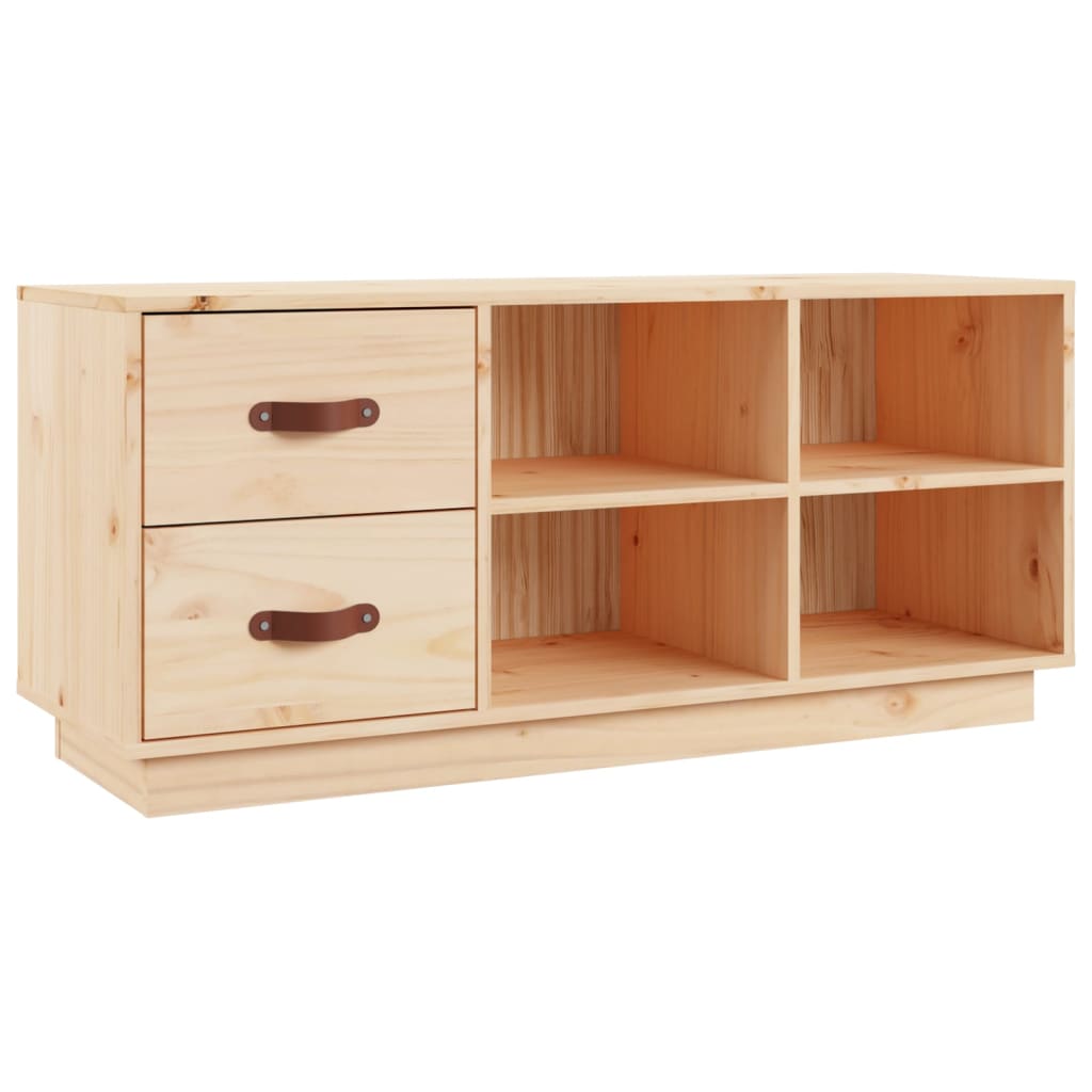 Arc Shoe Bench Natural Pine 6 Compartments Wide & Deep