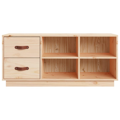 Arc Shoe Bench Natural Pine 6 Compartments Wide & Deep