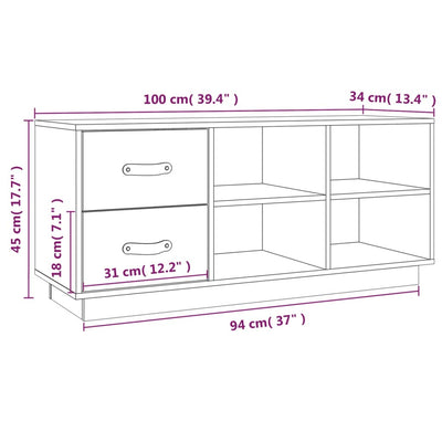 Arc Shoe Bench Natural Pine 6 Compartments Wide & Deep