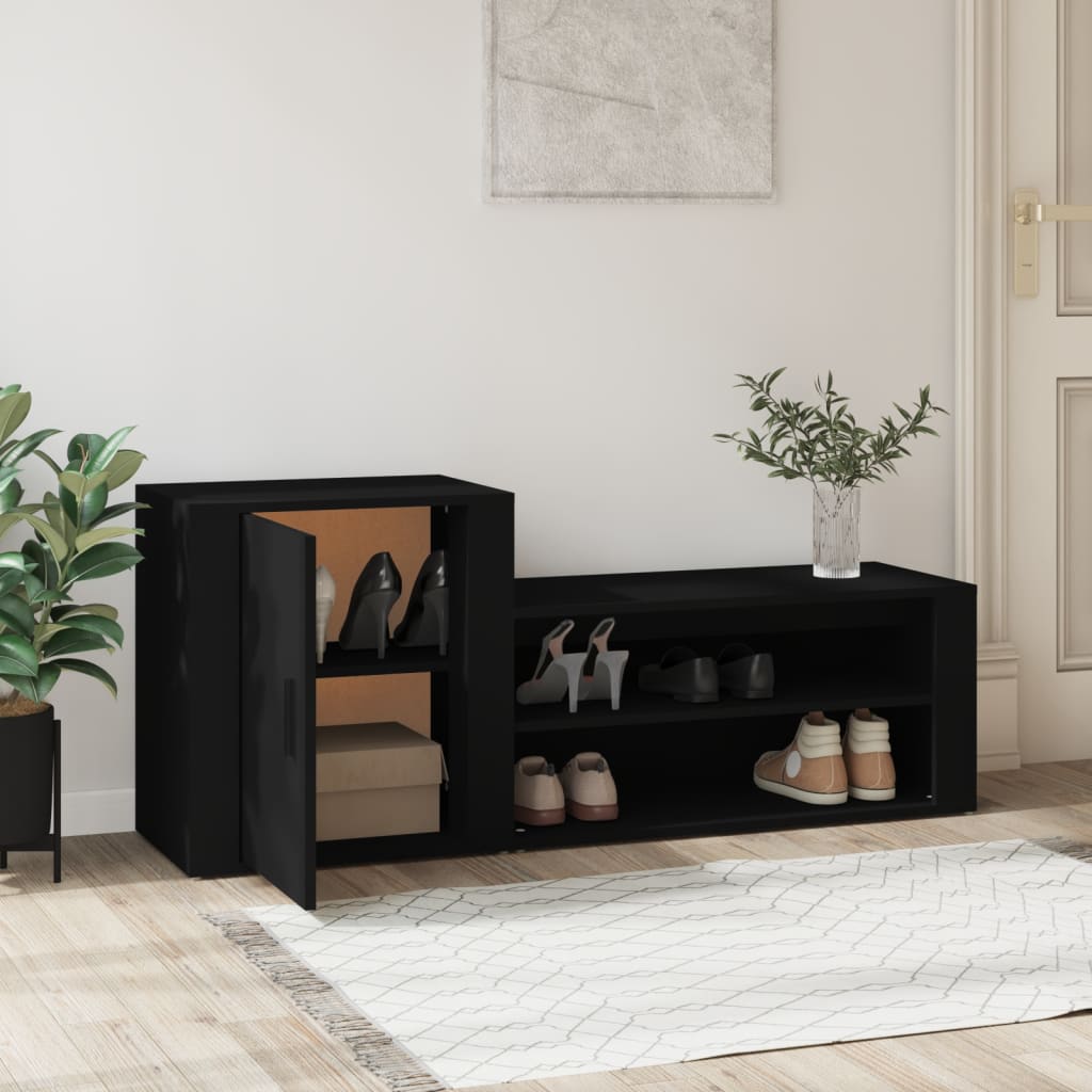 Arc Shoe Cabinet Solid Oak 7 Compartments Rectangular