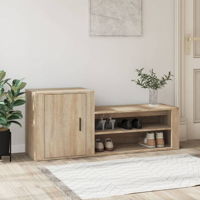 Arc Shoe Cabinet Solid Oak 7 Compartments Rectangular