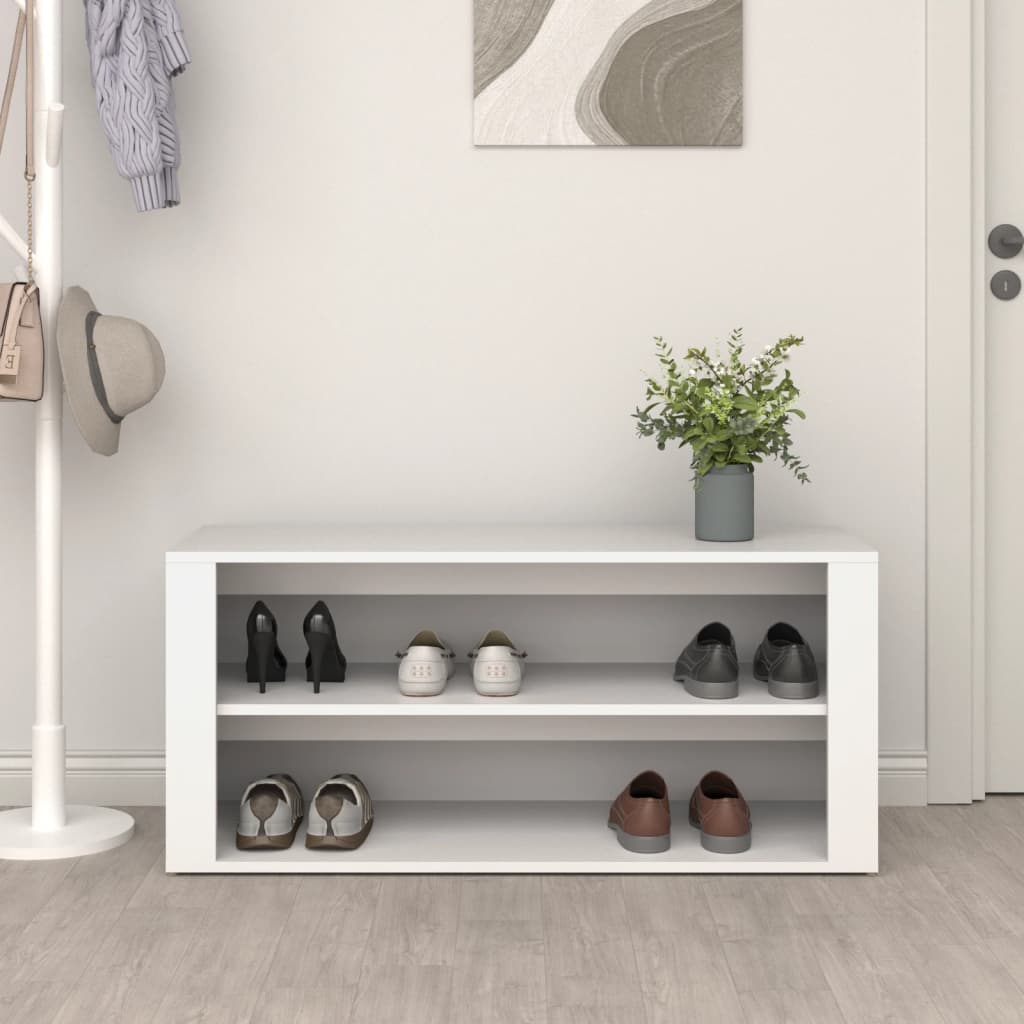 Shoe Cabinet Rich Grain Wood 2 Cabinets
