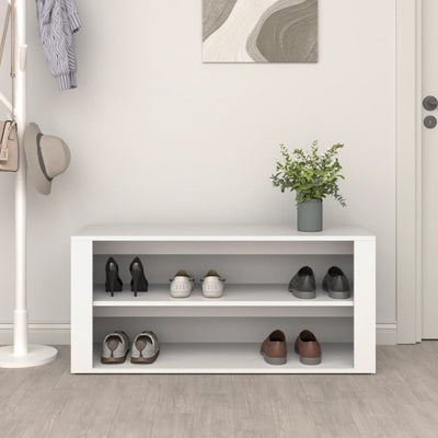 Shoe Cabinet Rich Grain Wood 2 Cabinets