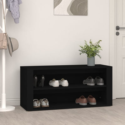 Shoe Cabinet Rich Grain Wood 2 Cabinets