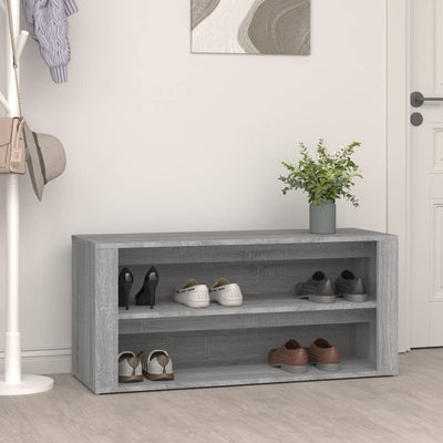 Shoe Cabinet Rich Grain Wood 2 Cabinets