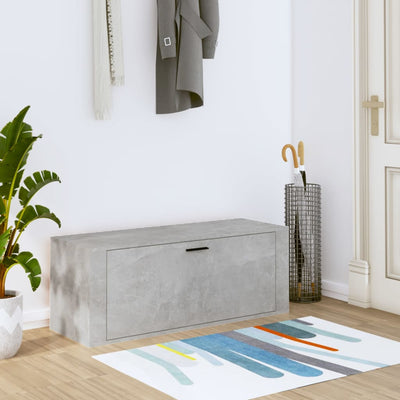 Wall Shoe Cabinet Rich Grain Wood 1 Drop-Down Drawer
