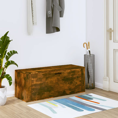 Wall Shoe Cabinet Rich Grain Wood 1 Drop-Down Drawer