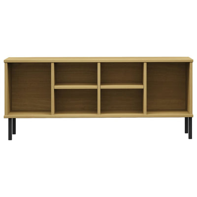 Shoe Rack Solid Pine & Metal Wide & Deep 6 Compartments