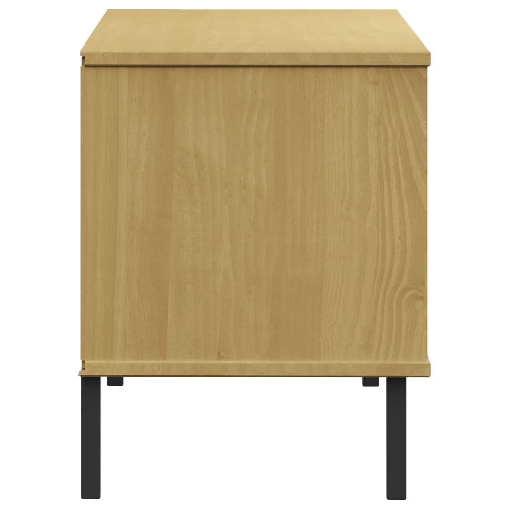 Shoe Rack Solid Pine & Metal Wide & Deep 6 Compartments
