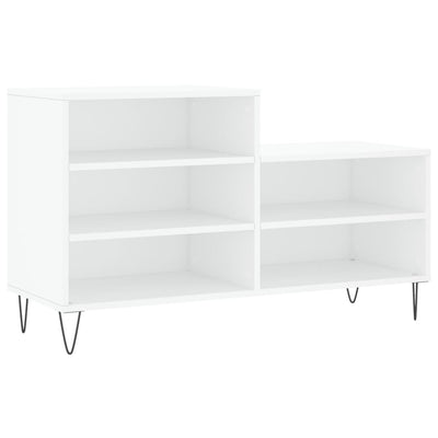 Shoe Cabinet High Gloss Reclaimed Wood 5 Comaprtments