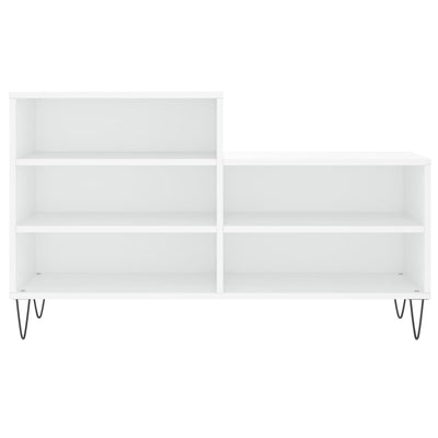 Shoe Cabinet High Gloss Reclaimed Wood 5 Comaprtments