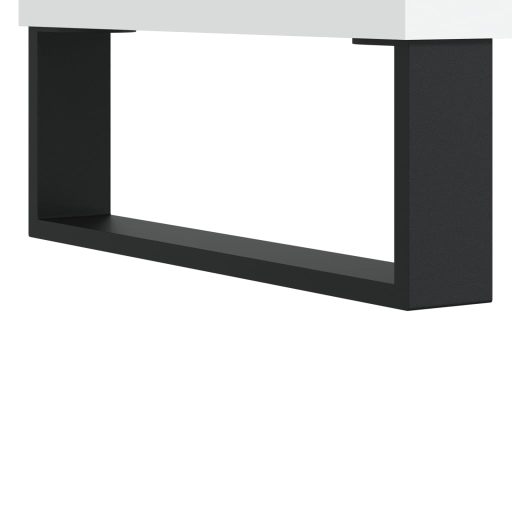 Luxo Shoe Cabinet Solid Oak 5 Compartments Rectangular & Metal Feet