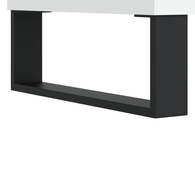 Luxo Shoe Cabinet Solid Oak 5 Compartments Rectangular & Metal Feet