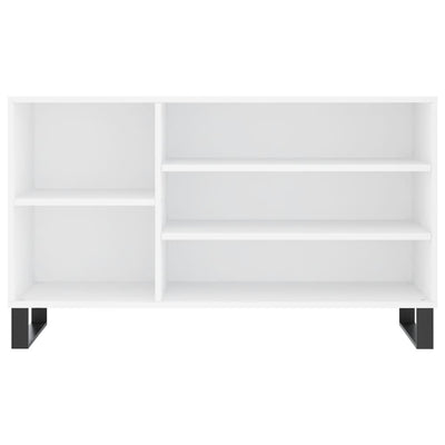 Shoe Cabinet High Gloss Reclaimed Wood 5 Compartments