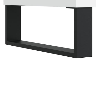 Shoe Cabinet High Gloss Reclaimed Wood 5 Compartments