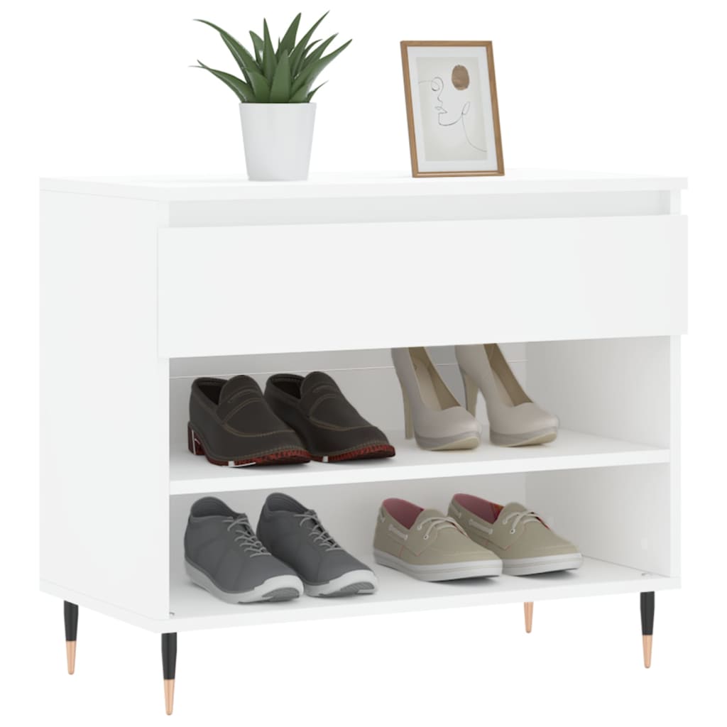 Freya Shoe Bench Reclaimed Wood 3 Compartments Wide & Long