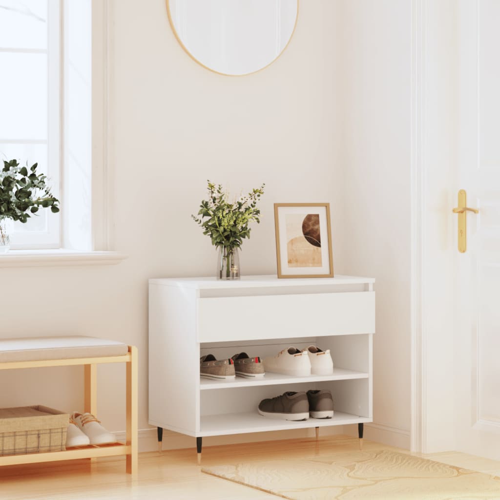 Freya Shoe Bench Reclaimed Wood 3 Compartments Wide & Long