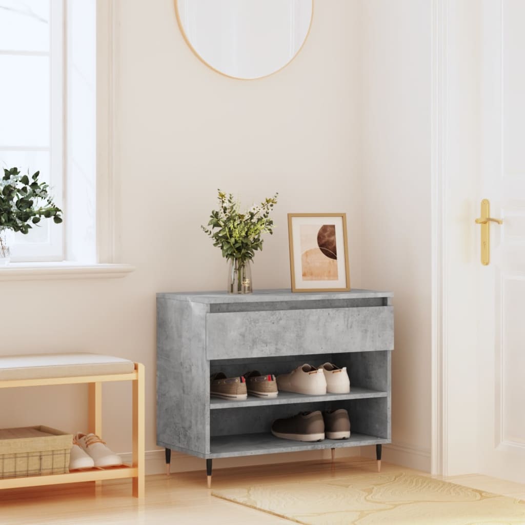 Freya Shoe Bench Reclaimed Wood 3 Compartments Wide & Long