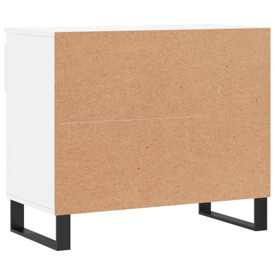 Shoe Cabinet High Gloss Reclaimed Wood 2 Compartments & 1 Drawer