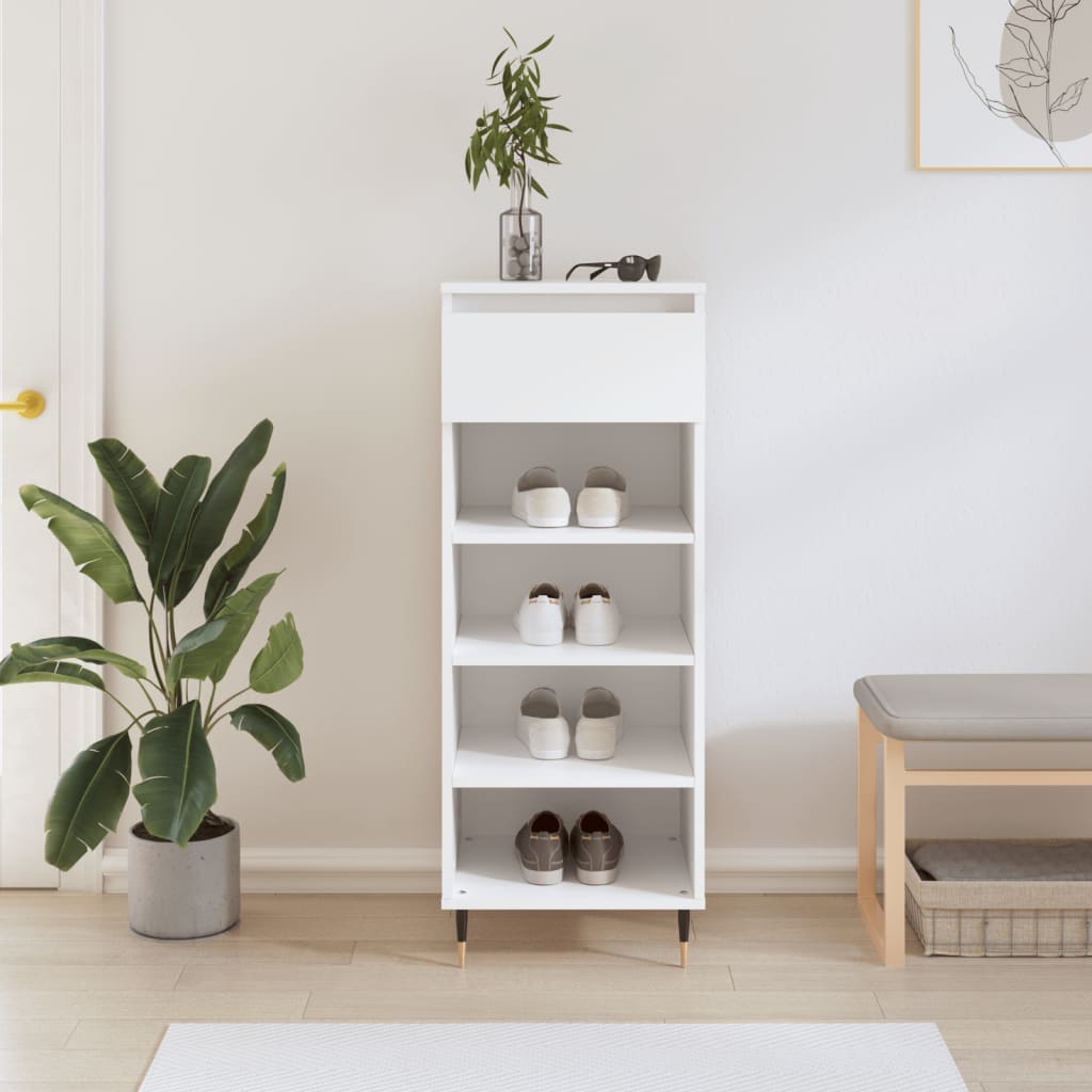 Freya Shoe Cabinet Reclaimed Wood 5 Compartments Medium