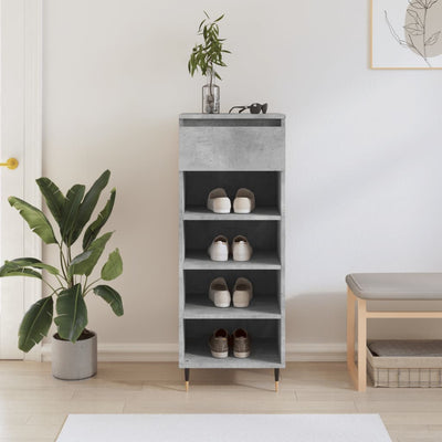 Freya Shoe Cabinet Reclaimed Wood 5 Compartments Medium