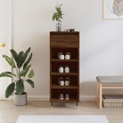 Freya Shoe Cabinet Reclaimed Wood 5 Compartments Medium