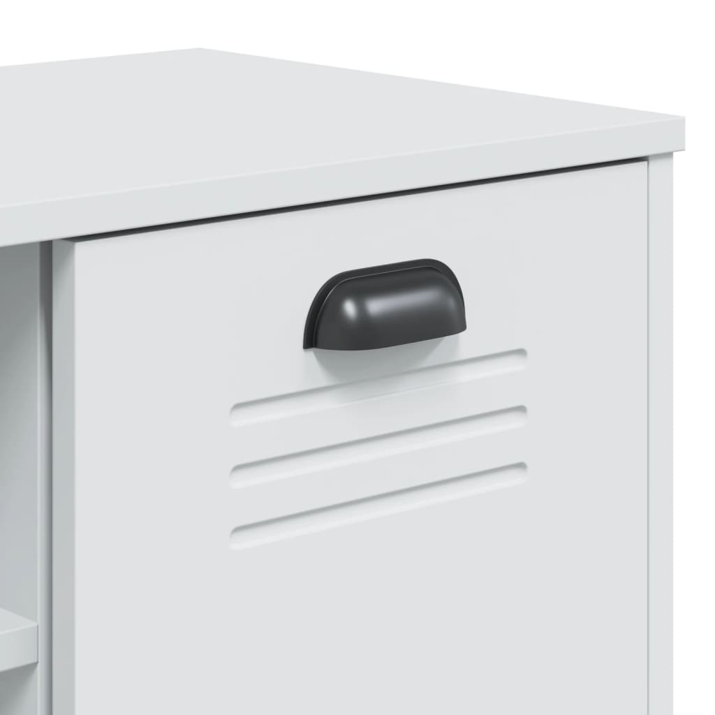 Shoe Storage Bench Smoked Oak & Metal Compartments