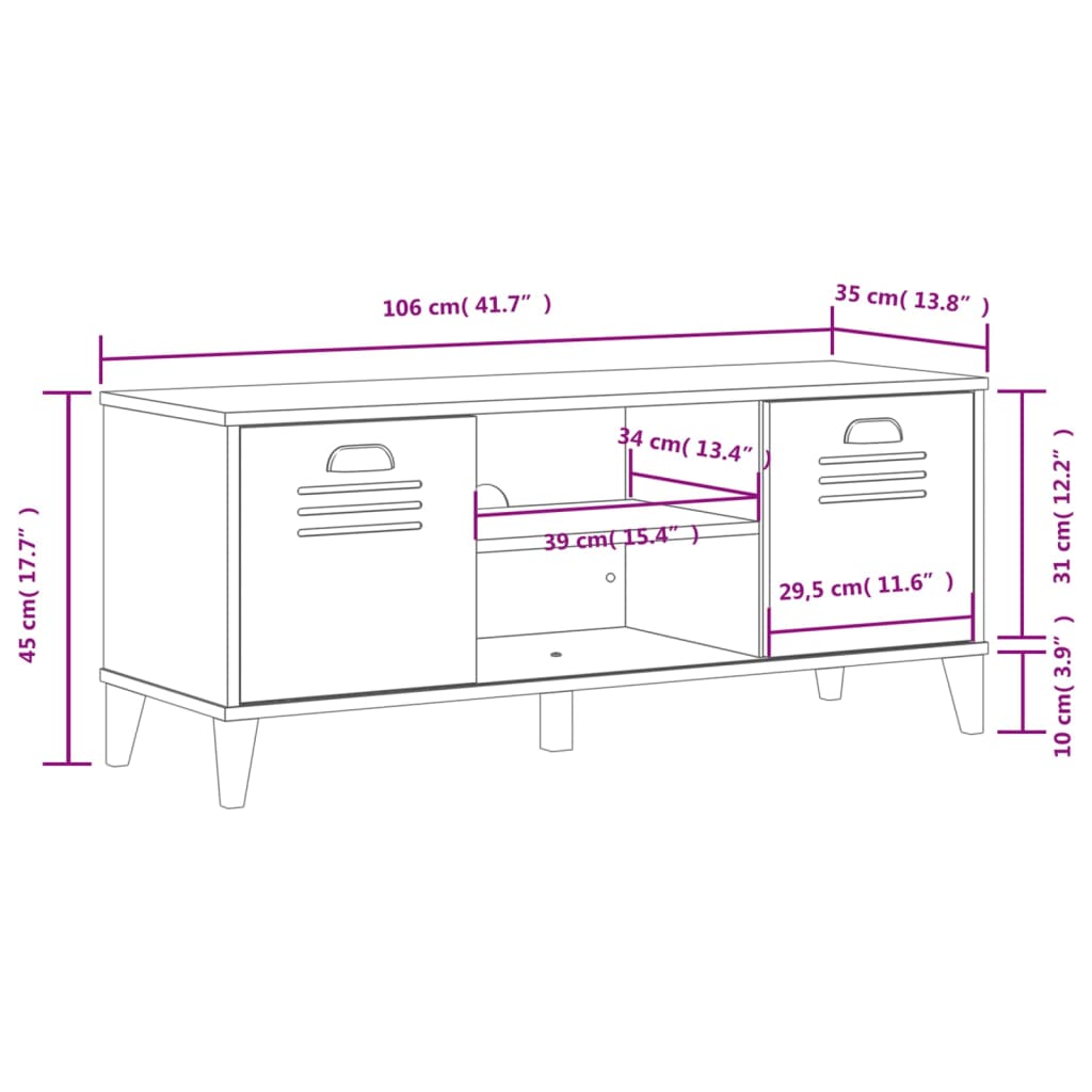 Shoe Storage Bench Smoked Oak & Metal Compartments