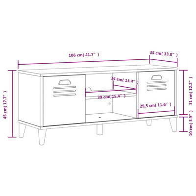 Shoe Storage Bench Smoked Oak & Metal Compartments